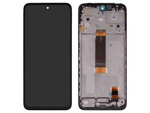LCD Complete Frame Xiaomi Redmi 12 4G black (Original)
