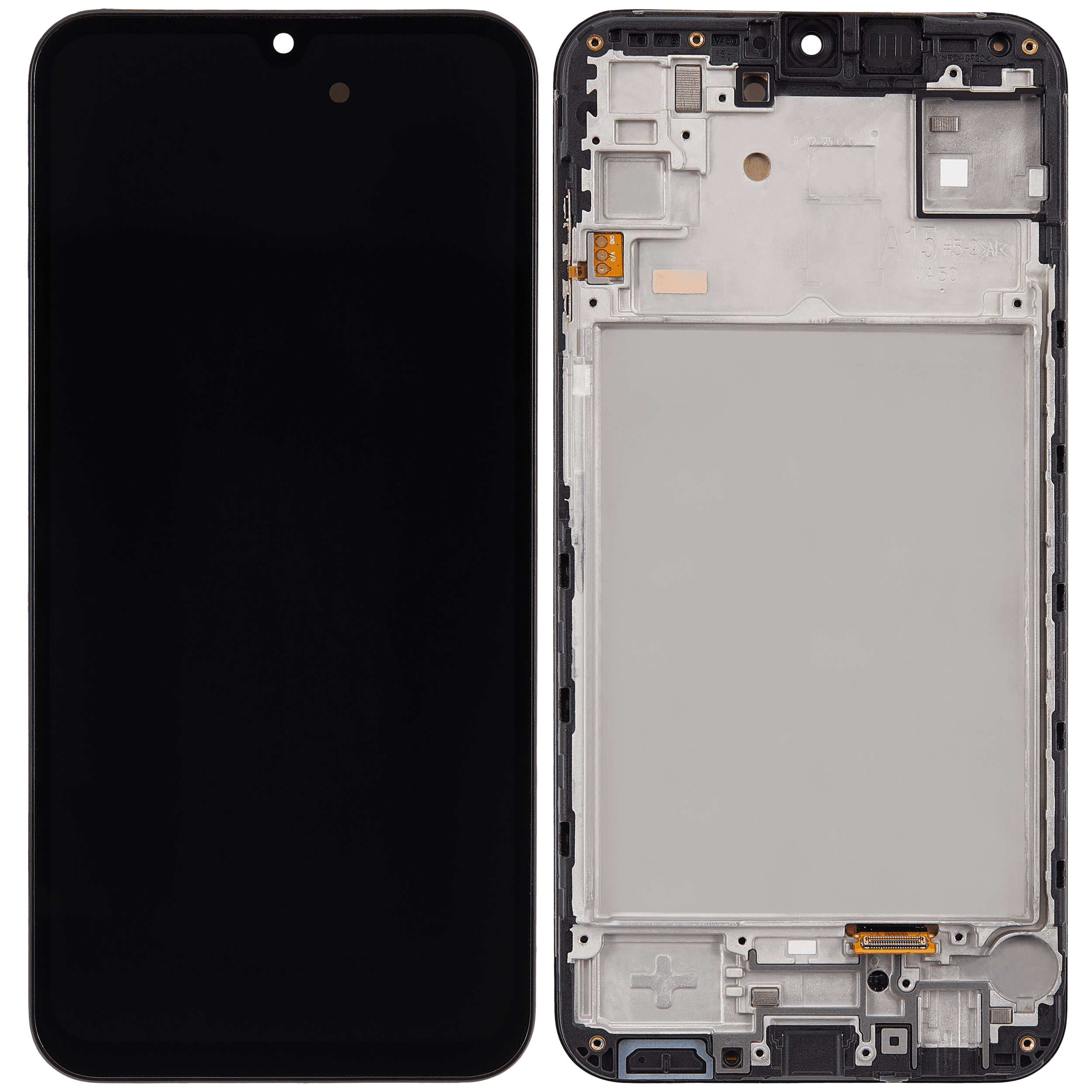 LCD Complete Frame Samsung A15 4G A155/ A15 5G A156 black (Service Pack)