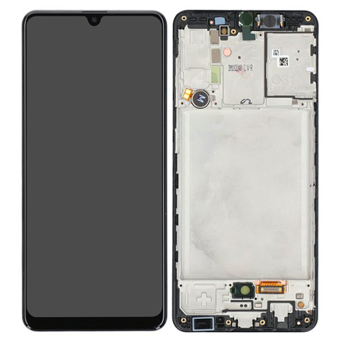 Samsung Galaxy A31 A315F Display And Digitizer With Frame Black Soft-OLED