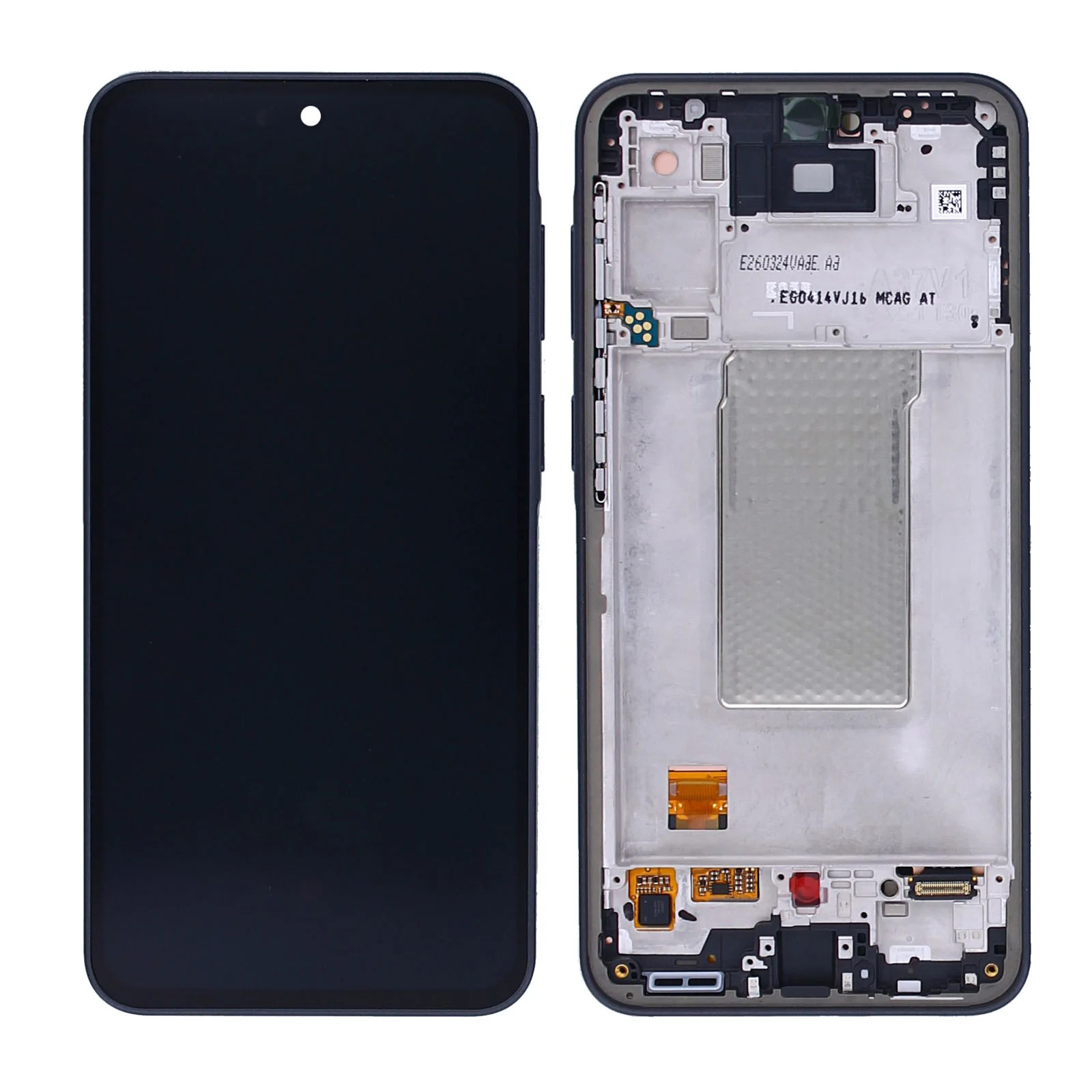 Samsung Galaxy A37 A376B Display And Digitizer With Frame Charkoal Service Pack