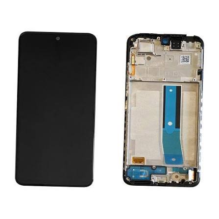 LCD Complete Frame Xiaomi Redmi Note 12 5G black (Service Pack)
