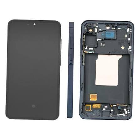 Samsung Galaxy A35 A356B Display And Digitizer With Frame Navy Pre-Assembled SERVICE PACK