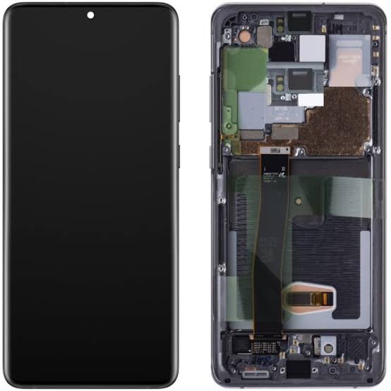 Samsung Galaxy S20 G980F Display And Digitizer With Frame Cosmic Grey Soft-OLED