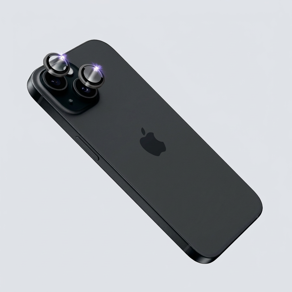 Apple iPhone 15 Camera Lens Cover Set Black ORIGINAL