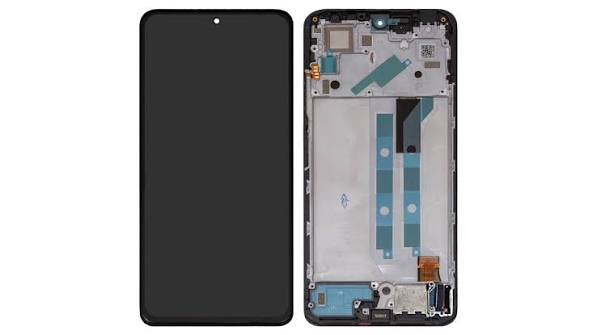 LCD Complete Frame POCO X4 PRO 5G black (Original)