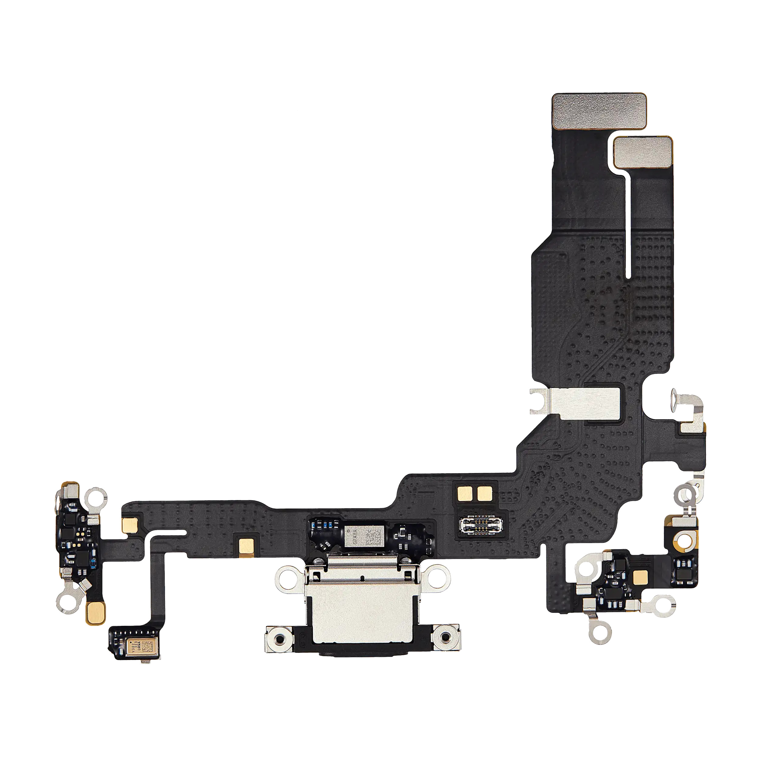 Apple iPhone 15 Charge Connector Flex Cable - Black pulled