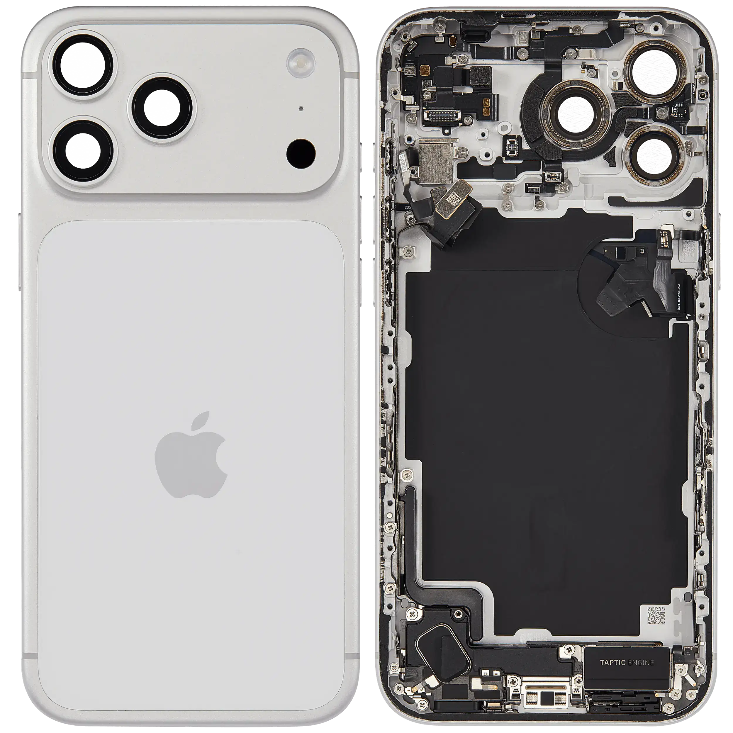Apple iPhone 17 Pro Max Pulled Backcover - Backcover Glass + Frame - Silver