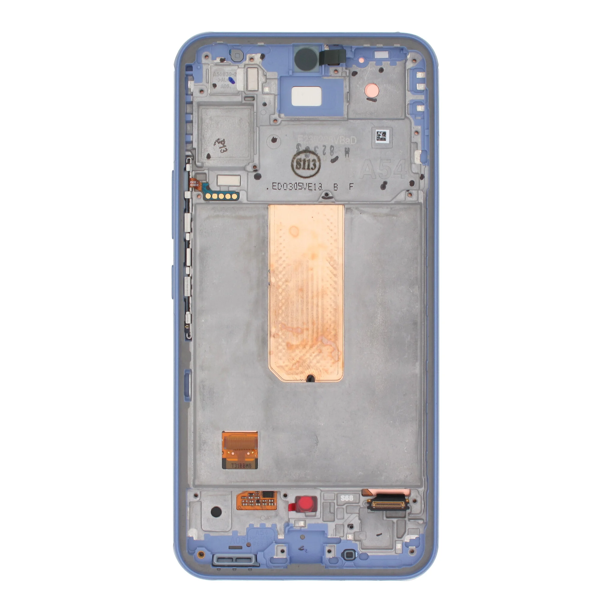 Samsung Galaxy A54 5G A546B Display And Digitizer With Frame Violet Service Pack