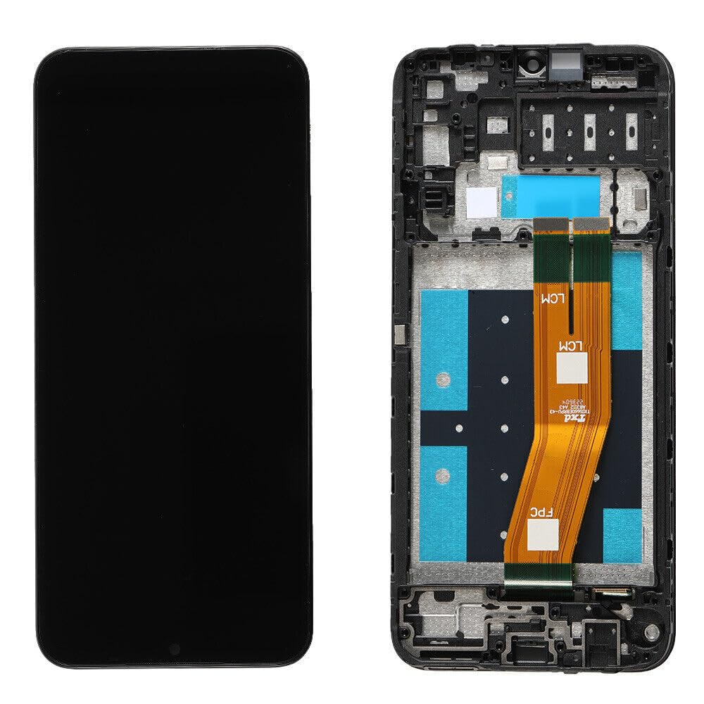 Samsung Galaxy A14 A145F Display And Digitizer With Frame Black Service Pack