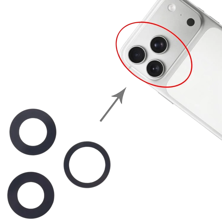 Apple iPhone 17 Pro, iPhone 17 Pro Max Camera Lens Cover Set Black ORIGINAL