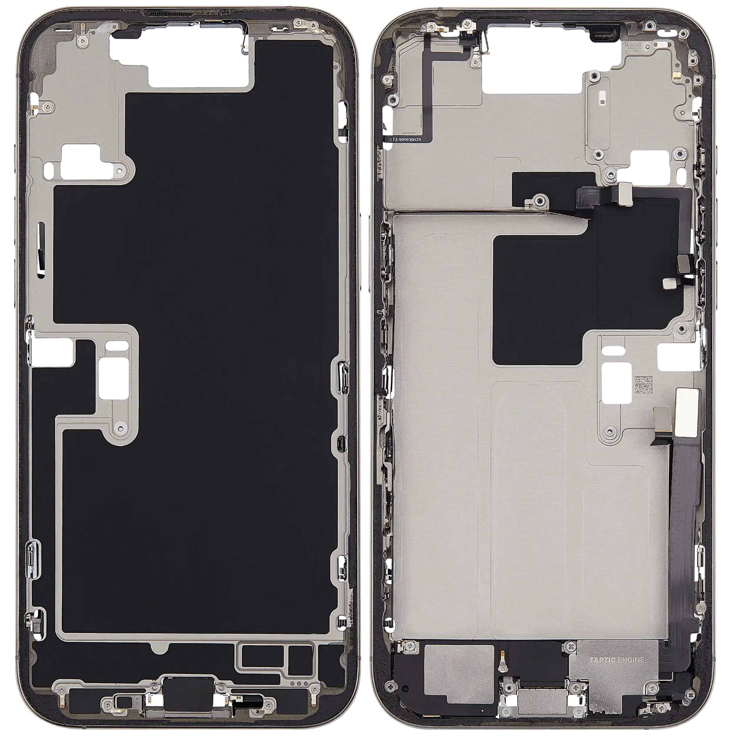 Apple iPhone 16 Plus Midframe - With Small Parts - Teal Green pulled