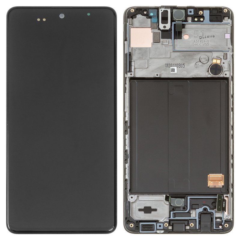 Samsung Galaxy A51 LCD Display + Touchscreen + Frame SERVICE PACK