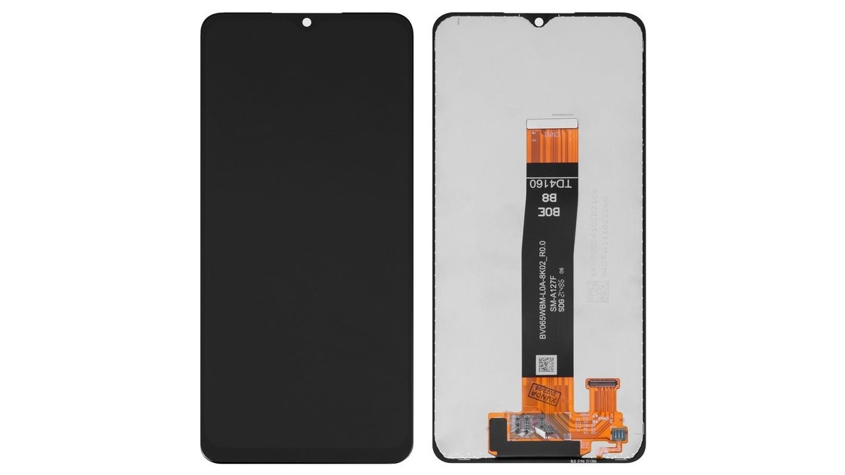 LCD Complete Samsung A12 A127 black SERVICE PACK