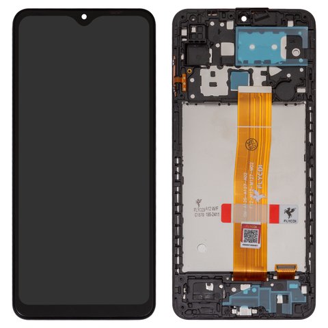 Samsung Galaxy A12 A125F Display And Digitizer With Frame Black Full SERVICE PACK