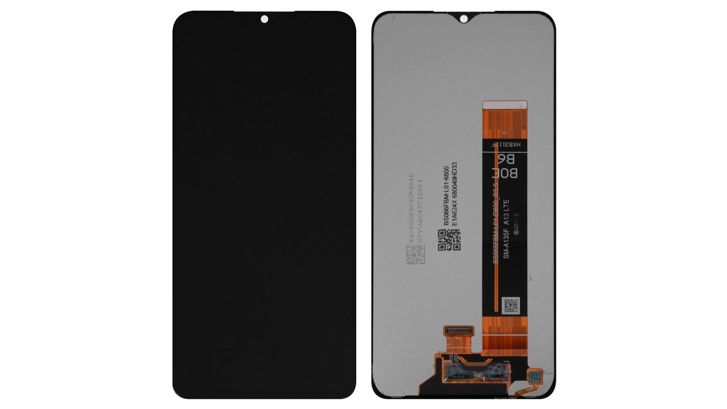 Samsung Galaxy A13 5G A136B, A04s 4G A047F Display And Digitizer Without Frame Black Service Pack