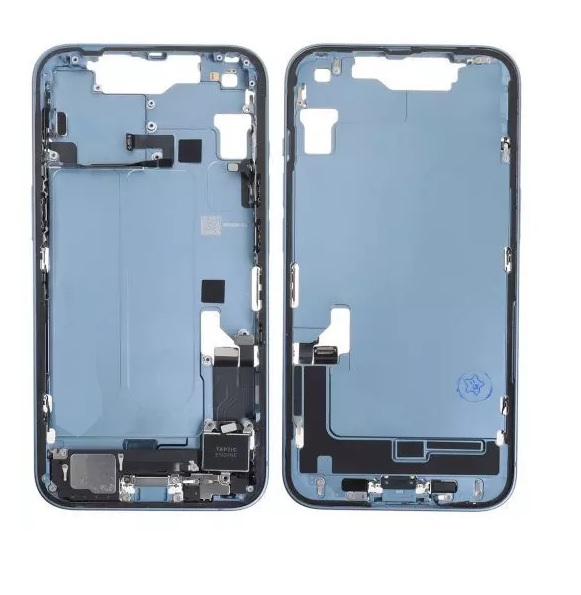 Apple iPhone 14 Plus Midframe - With Small Parts - Blue OEM
