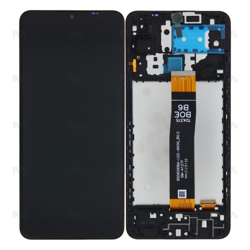 Samsung Galaxy A12s A127F Display And Digitizer With Frame Black Full service pack