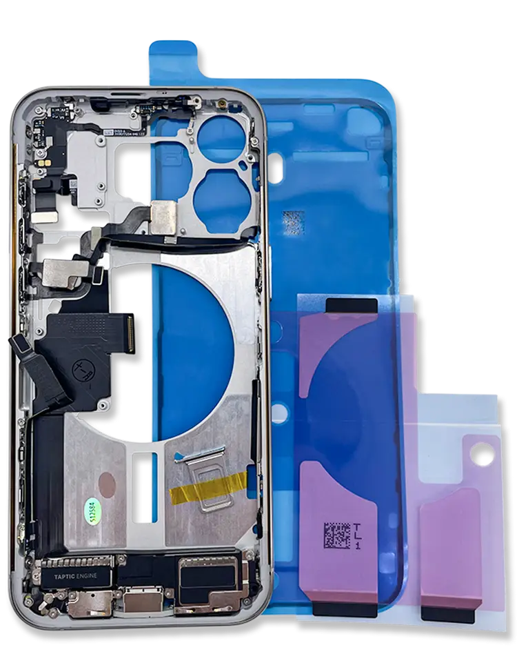 Apple iPhone 15 Pro Midframe - With Backglass - Natural PULLED