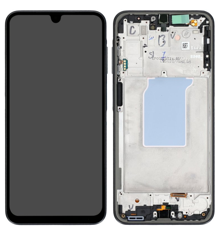 Samsung Galaxy A26 A266B Display And Digitizer With Frame Black Service Pack