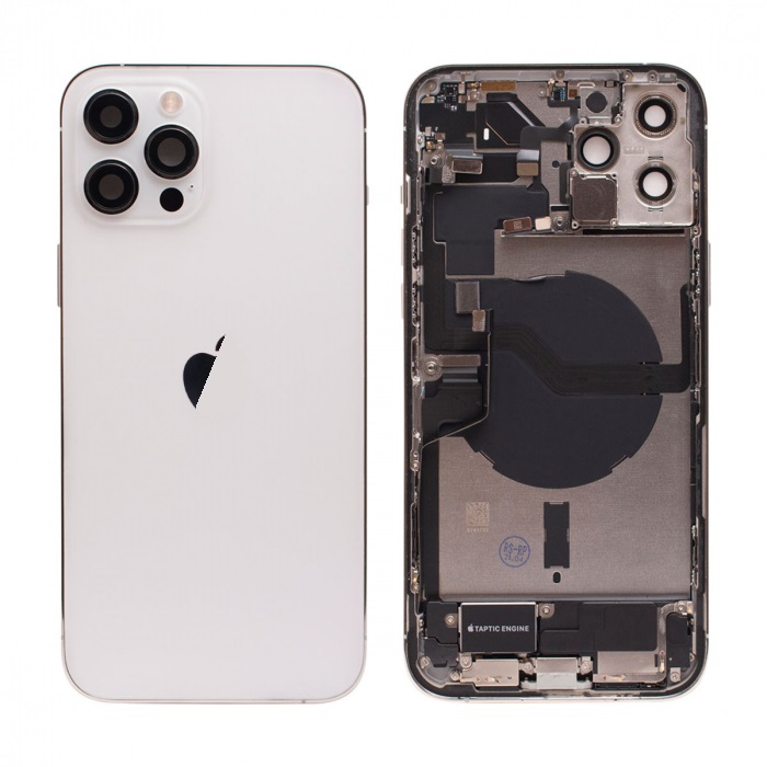 Apple iPhone 12 Pro Max Backcover - With Small Parts - Refurbished - Silver